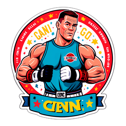 Phong cách retro của John Cena với khẩu hiệu nổi tiếng