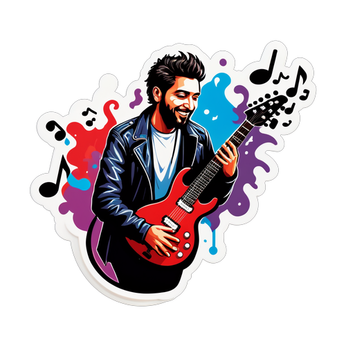 Nail Kırmızıgül Sanat Temalı Sticker