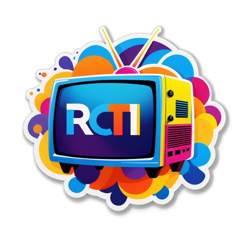 Stiker RCTI yang Trendi: Perpaduan Warna Ceria dan Simbol Media Televisi!