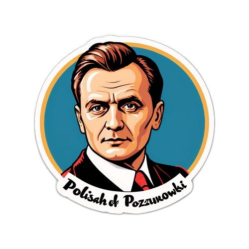 Portret Ryszarda Poznakowskiego w stylu retro