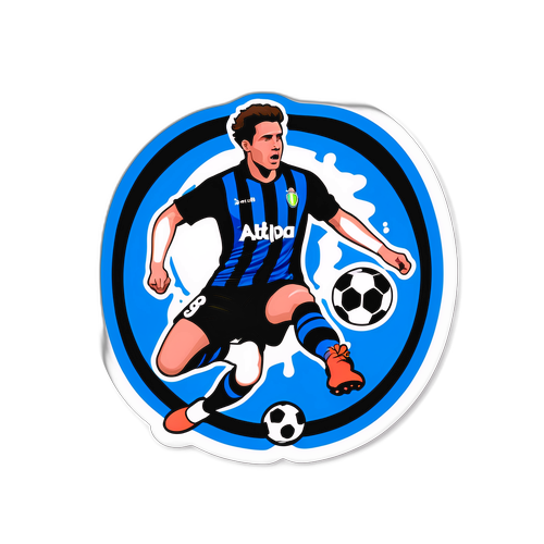 Thiết kế nhãn dán cho trận đấu giữa Pisa và Atalanta