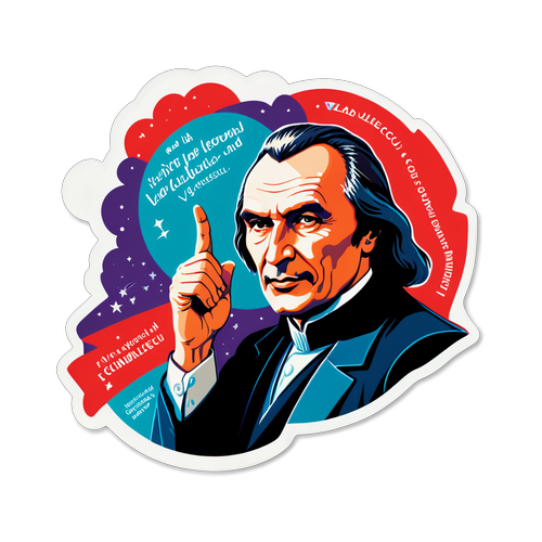 Adesiv dedicat lui Vlad Voiculescu