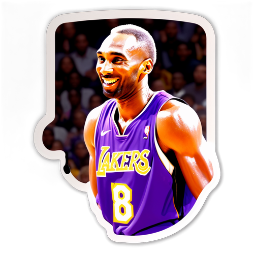 A Heartfelt Tribute: Capture Kobe Bryant's Legacy with This Nostalgic Sticker! 