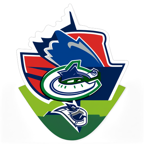 Autocollant des Vancouver Canucks contre les Washington Capitals