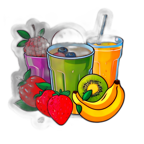 Ilustração de um Café da Manhã Saudável