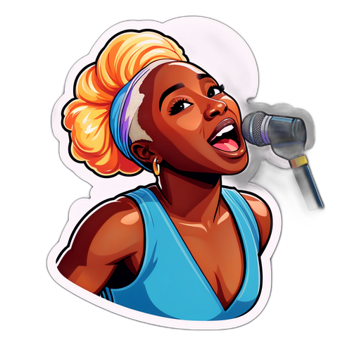 Makulay na Sticker ng Pagtatanghal ni Cynthia Erivo