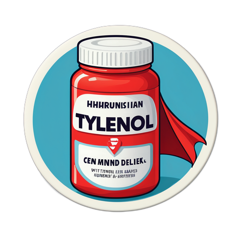 Tylenol als Superheld: Humorvolle Pillen-Charakterisierung