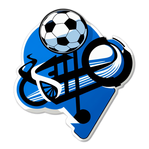 Sportieve Sticker van Inter - Atalanta