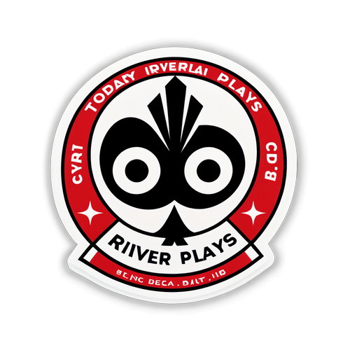 Un sticker del club River Plate