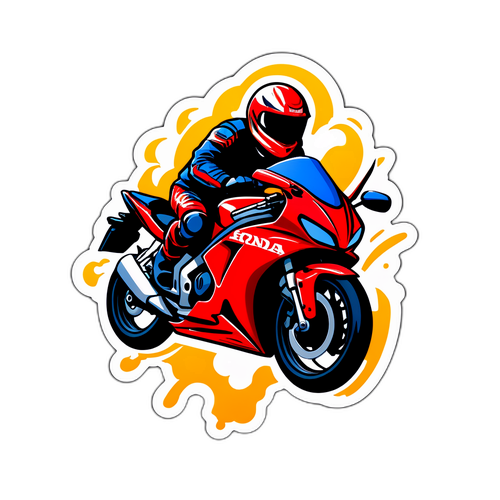 ホンダバイクのステッカー
