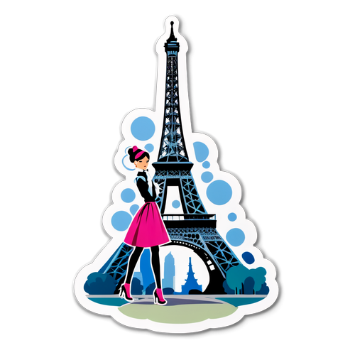 Elegant Parisian Vibes: Discover the Chic Sticker Inspired by 'Emily in Paris'!