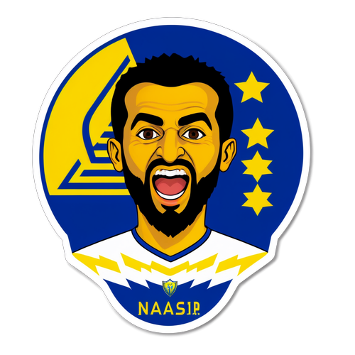 Stiker Perayaan Kemenangan Al-Nassr