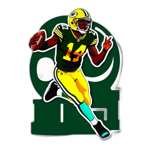 Dynamic Football Sticker of Davante Adams