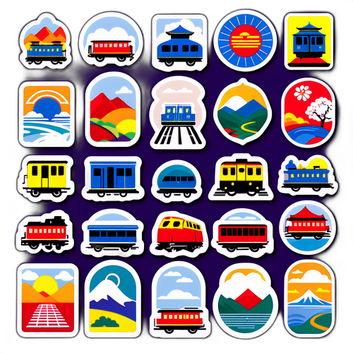 台灣鐵路設計貼紙