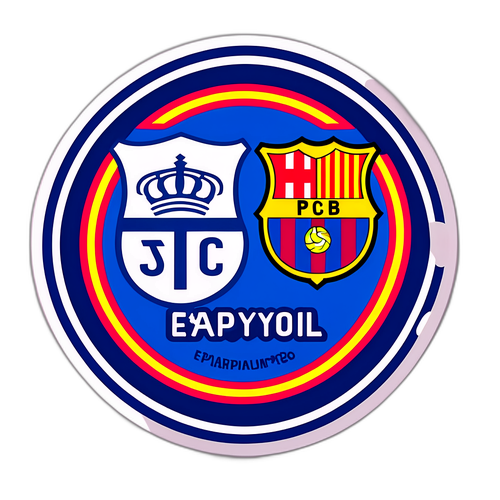 스토리텔링 스티커: 에스파뇰과 바르셀로나의 클럽 분쟁 상징