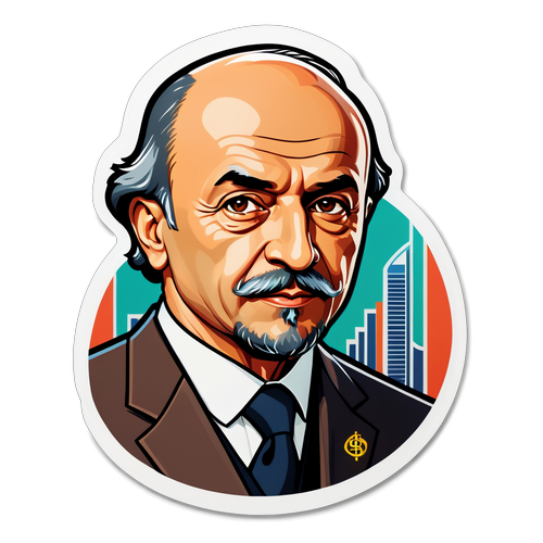 Finansın Klasik Yüzü: Mehmet Şimşek Sticker