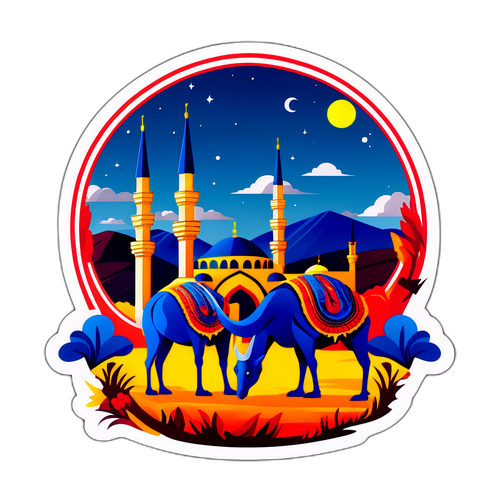 Geleneksel Türk Dizi Sahnesi Stiker