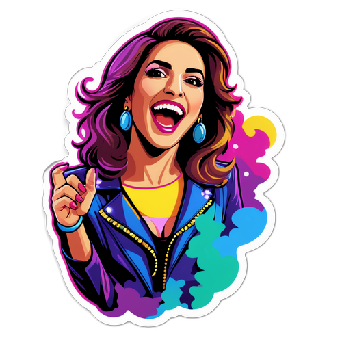 ס sticker סרי חאדד מופיעה על הבמה