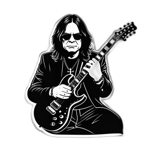 Funky klistremerke av Ozzy Osbourne