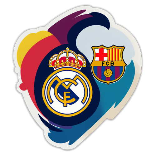 Labas ang Labanan! Real Madrid Vs. Barcelona: Isang Dramatic na Sticker na Magpapa-Laban sa Iyong Puso!