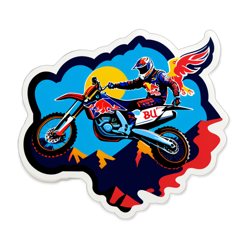 Aventura Supremă: Cum să Te Implici în Spiritul Red Bull Romaniacs cu Acest Sticker Dinamic!