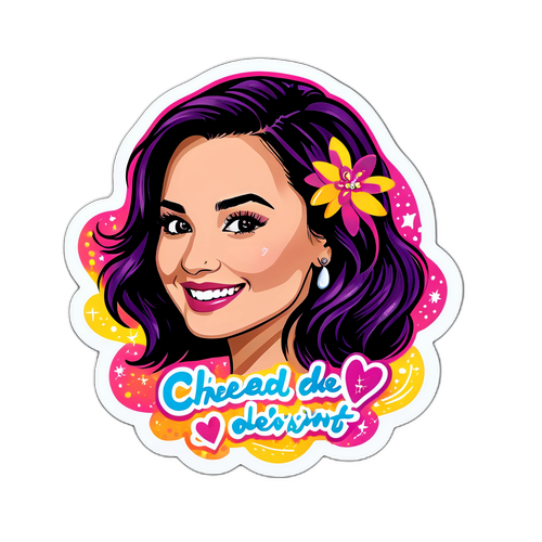 Sticker Demi Lovato Ceria