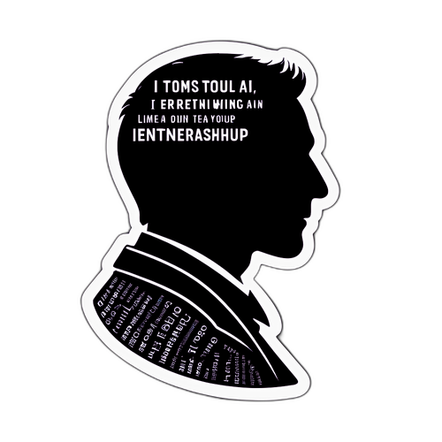 Silhouette ya Bryan Johnson na Nukuu Motivational