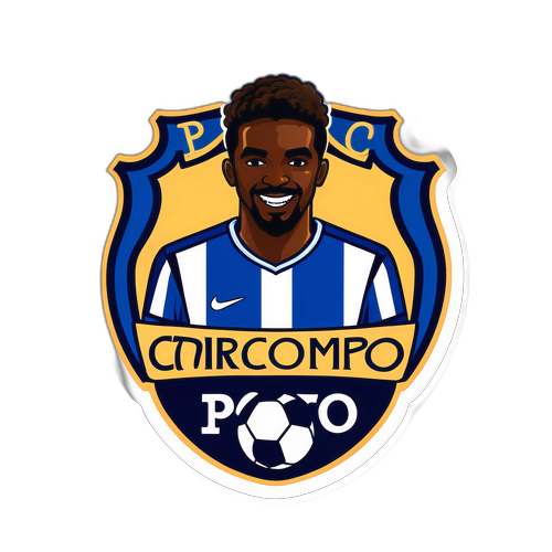 Diseño que destaca un partido entre Porto y otro equipo