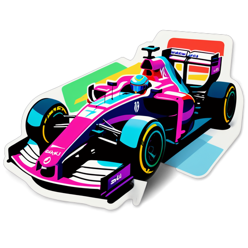 F1 Sticker: Baku Race Car