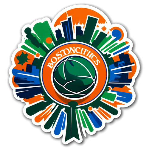 Boston Celtics Basketball City Sticker