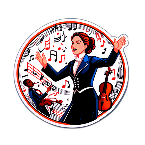 Beatrice Venezi dirigi un'orchestra