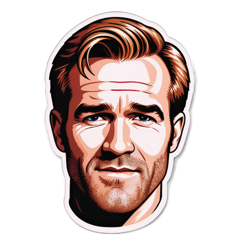 Наклейка с Джеймсом Ван Дер Биком