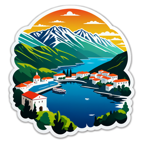 Une vue romantique et pittoresque du Monténégro avec ses fjords et ses vieilles villes