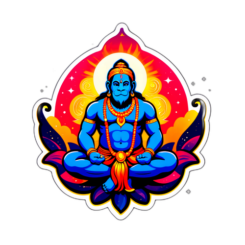 चमत्कारी हनुमान चालीसा स्टिकर