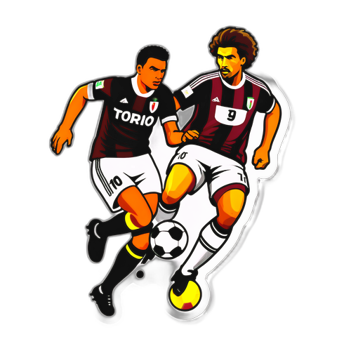 Stiker Aksi Dramatis Sepak Bola