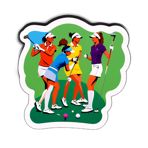 Sticker กลุ่มนักกอล์ฟหญิง LPGA