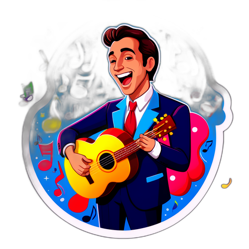 Fröhlicher Giovanni Zarrella Aufkleber