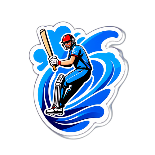 क्रिकेट और लहरों का संगम