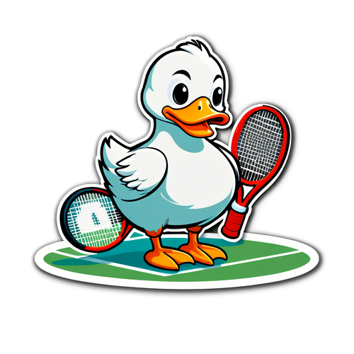 Rață jucătoare de tenis