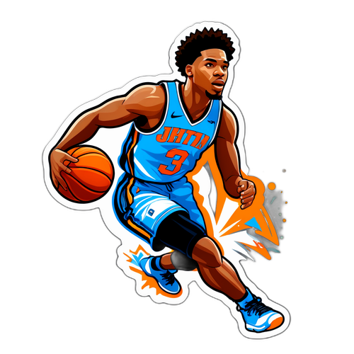 Adesivo de Cam Johnson em Ação