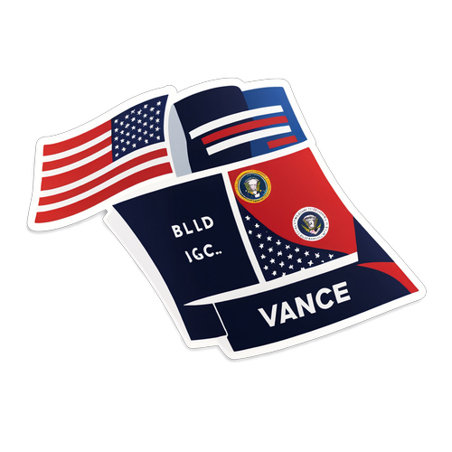 Patriotism Mötet Lärande: J.D. Vance Sticker som Hyllar Det Amerikanska Idealet!