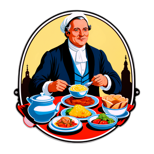 Elegantes Porträt von Johann Lafer mit typischen Gerichten