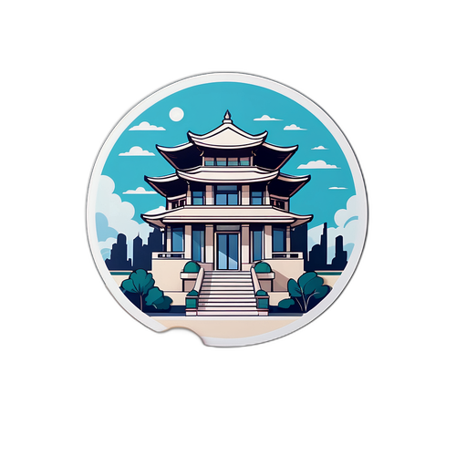 无形奢华建筑贴纸