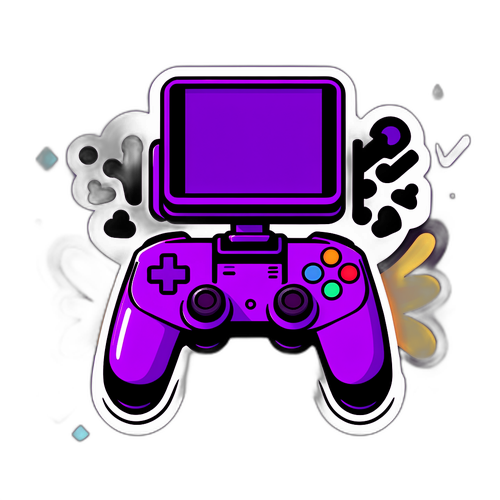 Sticker dinamic cu simboluri Twitch