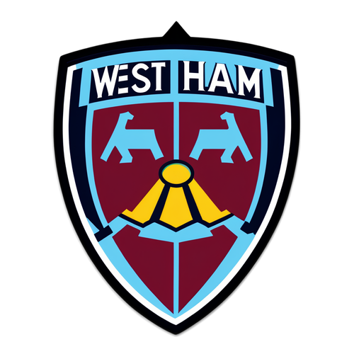 Autocollant dynamique représentant West Ham et Arsenal