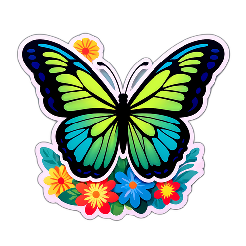 Avatar-stílusú pillangók és virágok