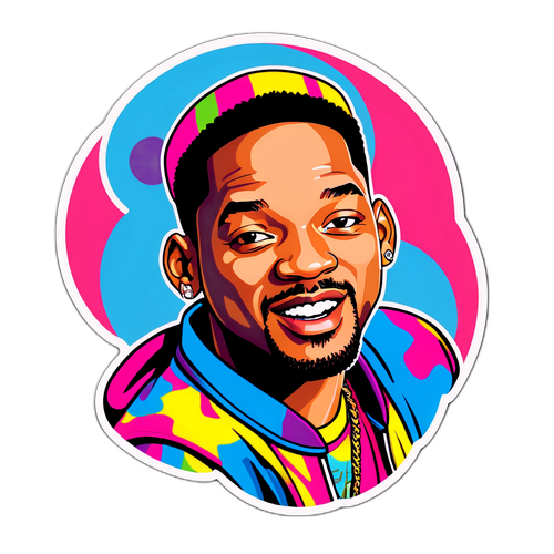 Stylowy sticker Will Smitha w stylu Fresh Prince