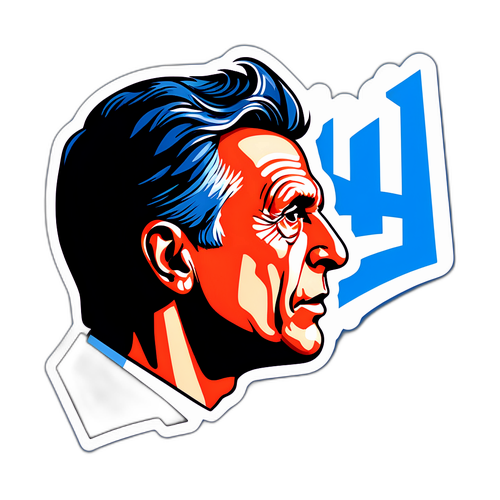 Sticker con el logo de Mauricio Macri