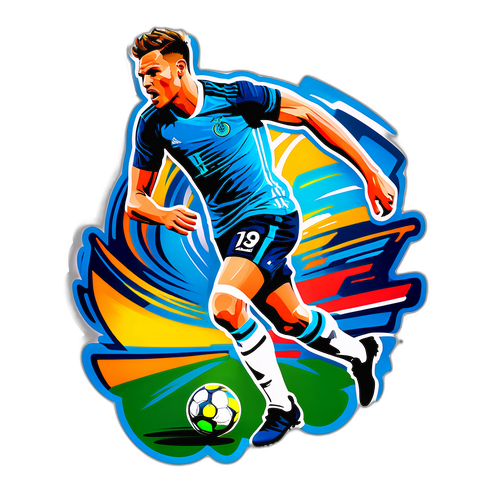 Stiker Aksi Dinamis Florian Wirtz