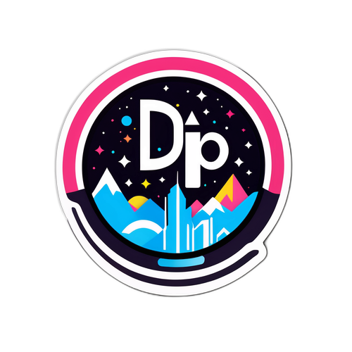 テクノロジーを象徴するデジタル背景とDip Corporationのロゴのデザイン